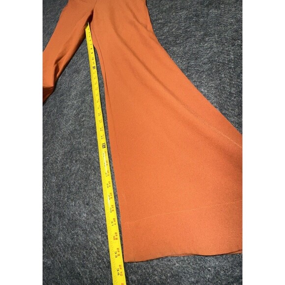 Gianni Bini Orange Flare High-Waisted Bell-Bottom Pants L - Picture 4 of 8